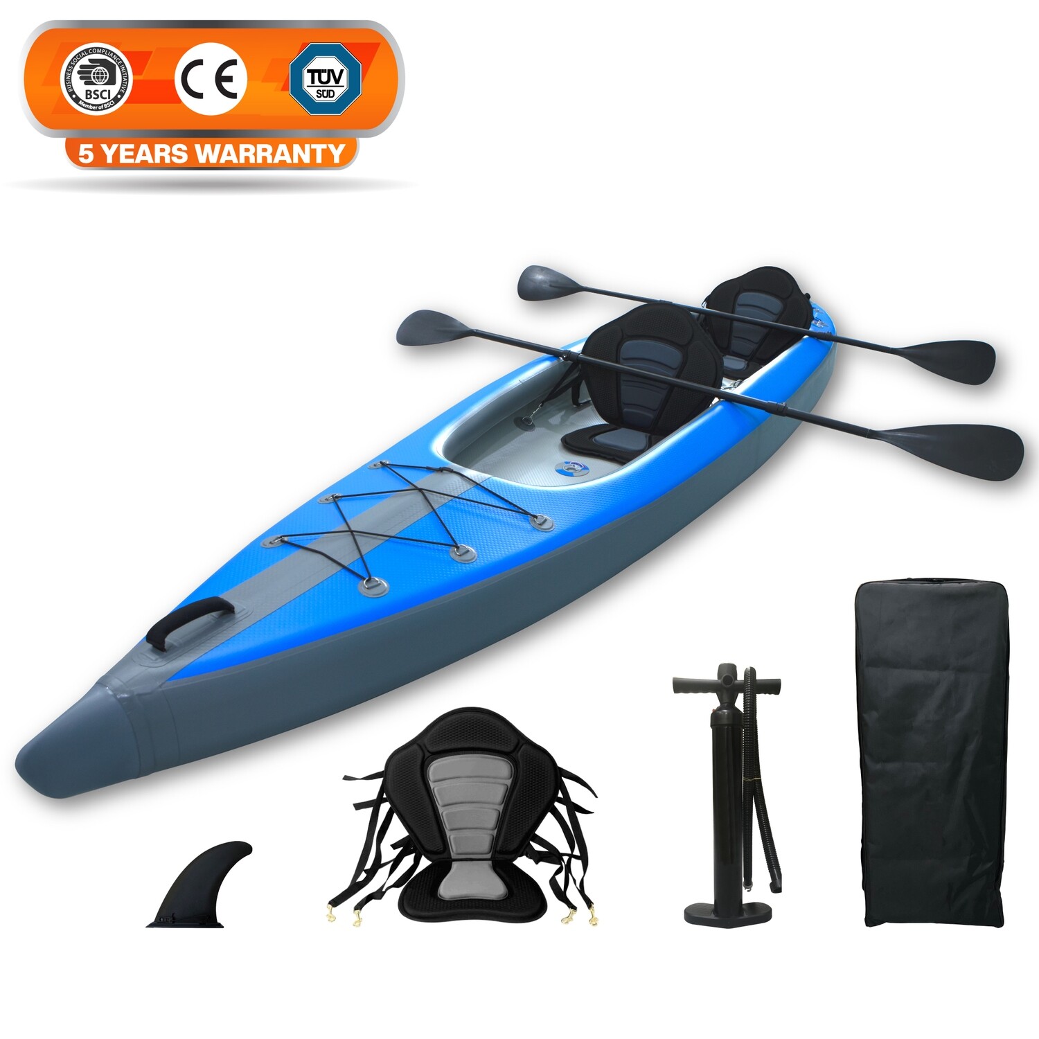 Tourus new inflatable single kayak fishing kayak