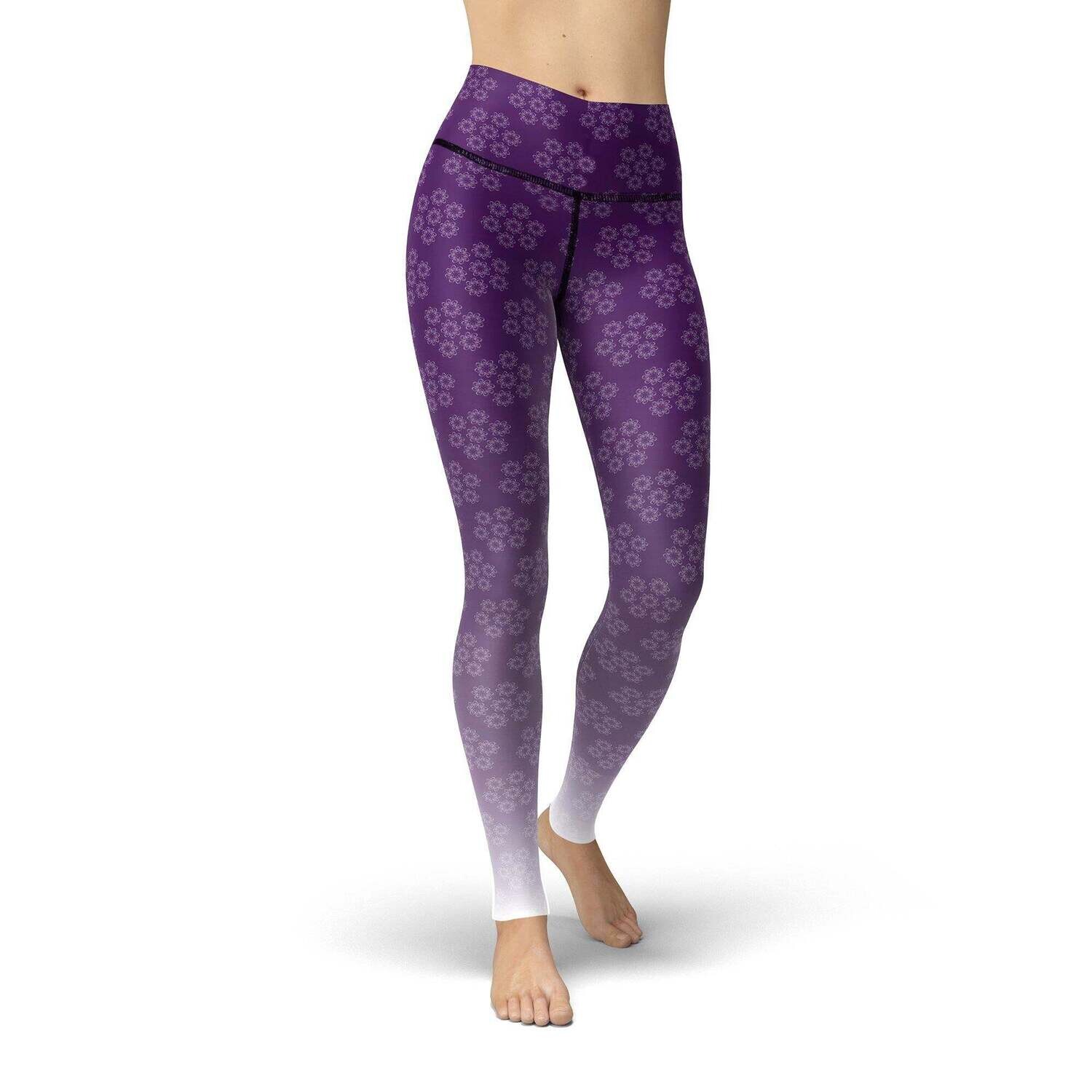 Women's Purple & Swirl Leggings