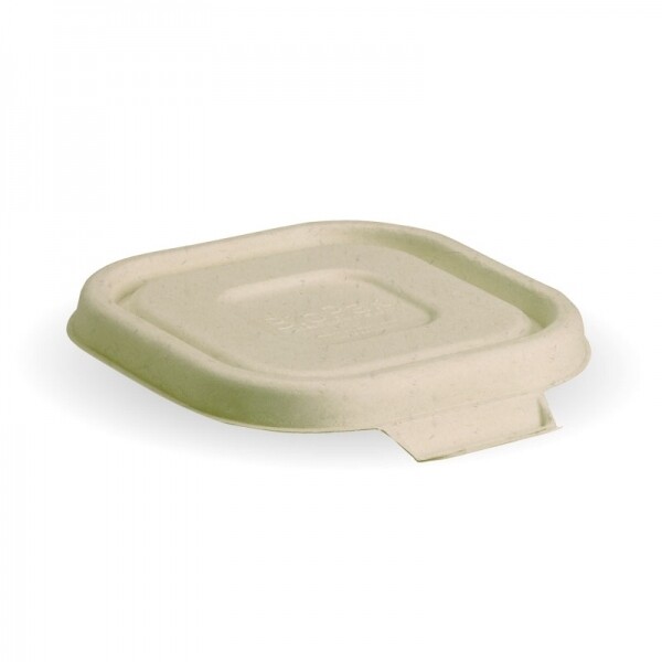 Square Pulp Lunch Box Lid Natural