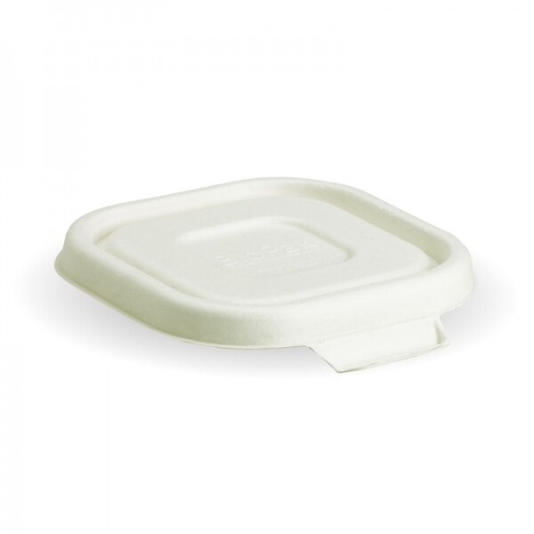Square Pulp Lunch Box Lid White