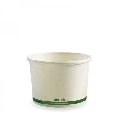 8oz Bio Paper Tub White 250ml
