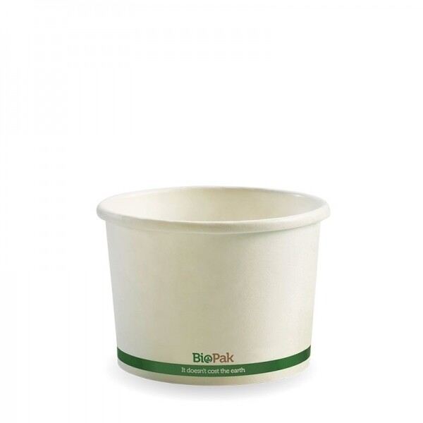 8oz Bio Paper Tub White 250ml