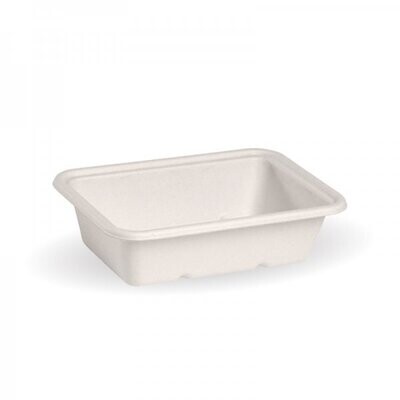 SMALL LUNCH BOX RECTANGLE 600ML WHITE
