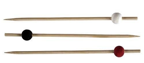 BALL TOP SKEWER 12CM - WHITE