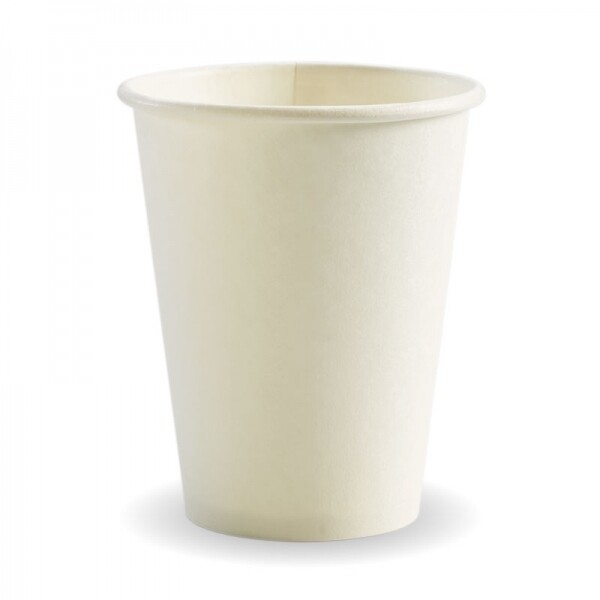 Single Wall White Coffee Cup