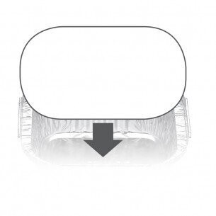 Lid for Small Deep Oblong 415ml
