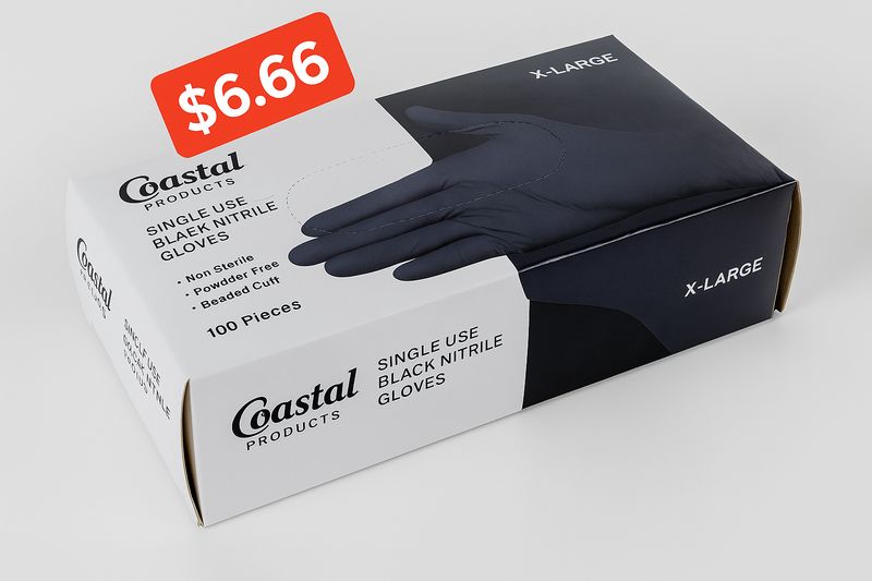 Nitrile Gloves (Black)