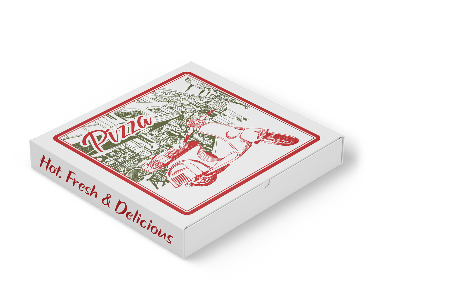 Trend Pizza Box - Vespa