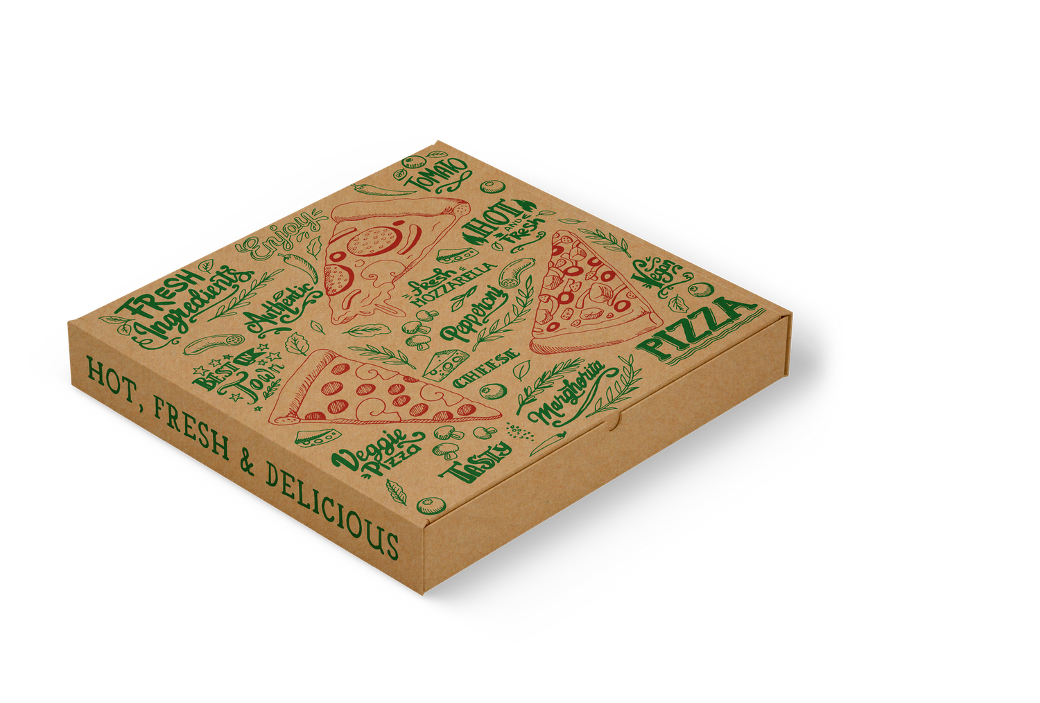 Trend Pizza Box - Slice Text