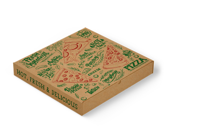 Trend Pizza Box - Slice Text Trend Pizza Box - Slice Text
