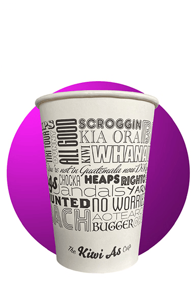 Glopac Plastic Free "Kiwi As" 16oz Cup
