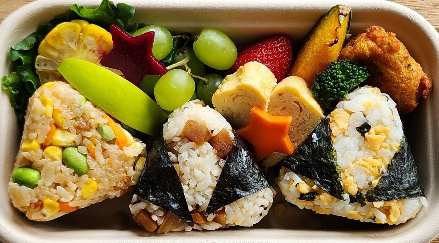 KIDS Large Bento Box (Vegetarian)