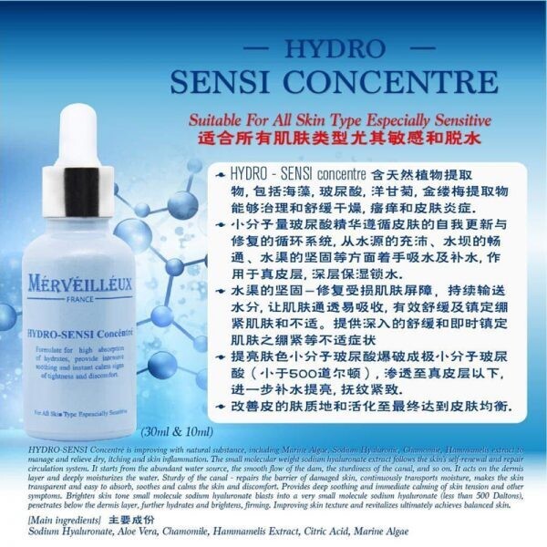 MERVEILLEUX HYDRO-SENSI CONCENTRE (BOOSTER) 30ml