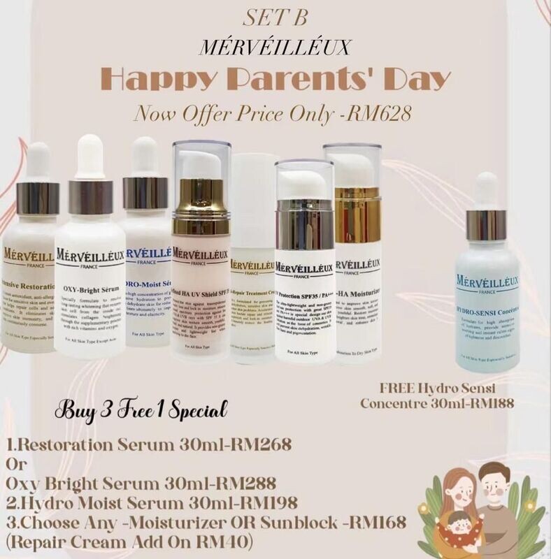 MERVEILLEUX BUY 3 FREE 1 SPECIAL HAPPY PARENT&#39;S DAY