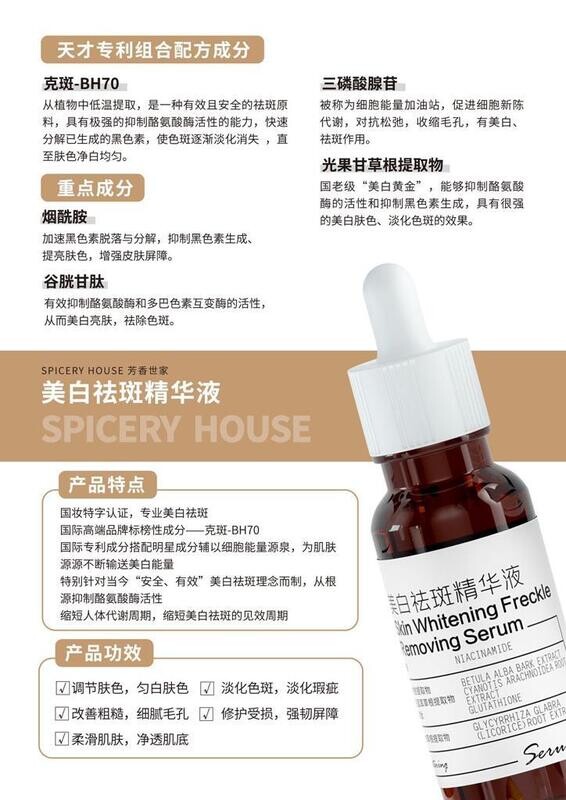 SKIN WHITENING FRECKLE REMOVING SERUM 20ML
