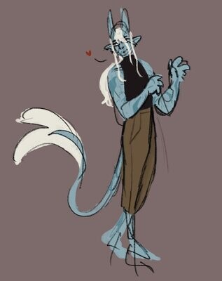 Digital Coloured Character Sketch