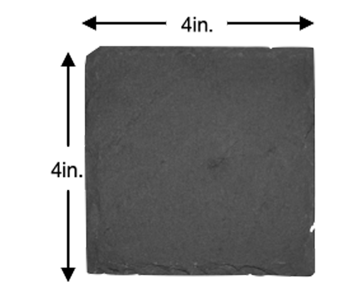 4-pack Personalized and Customized Slate Coasters