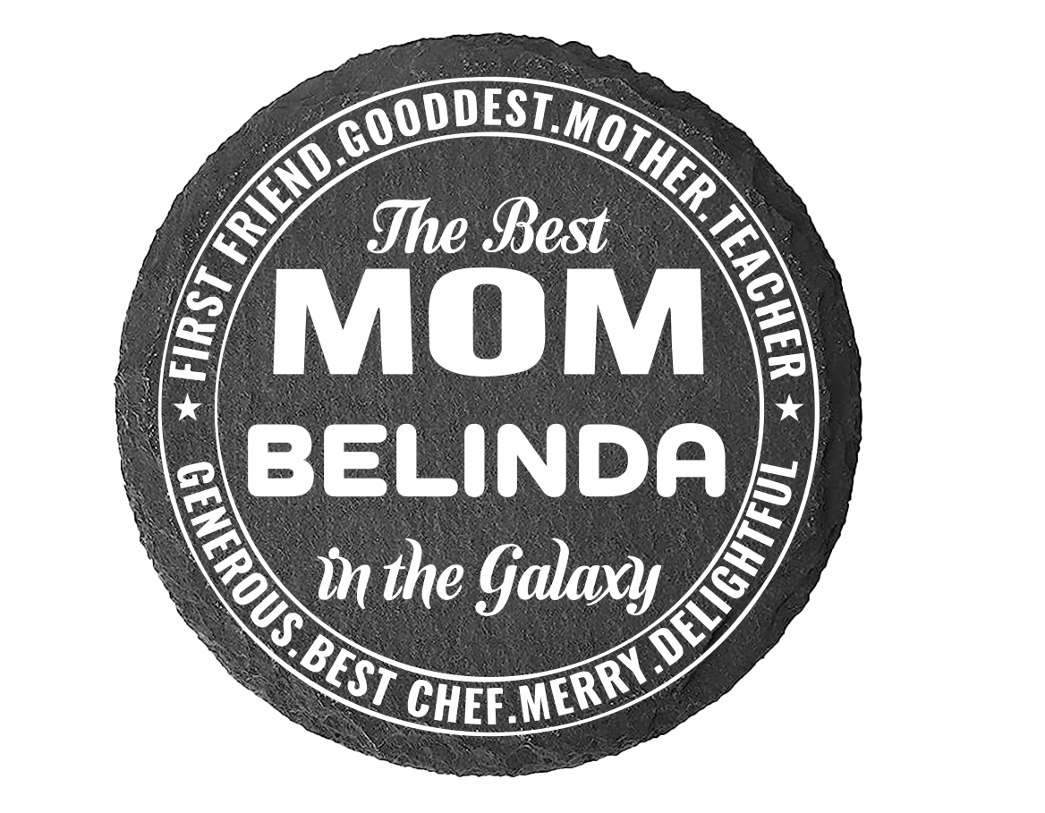 4-pack Personalized and Customized Slate Coasters