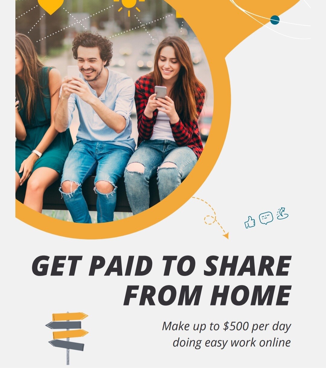 Get paid to share on Social media free report use Affiliate link please