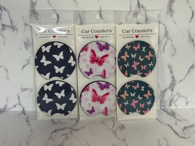 Butterfly Car Coasters