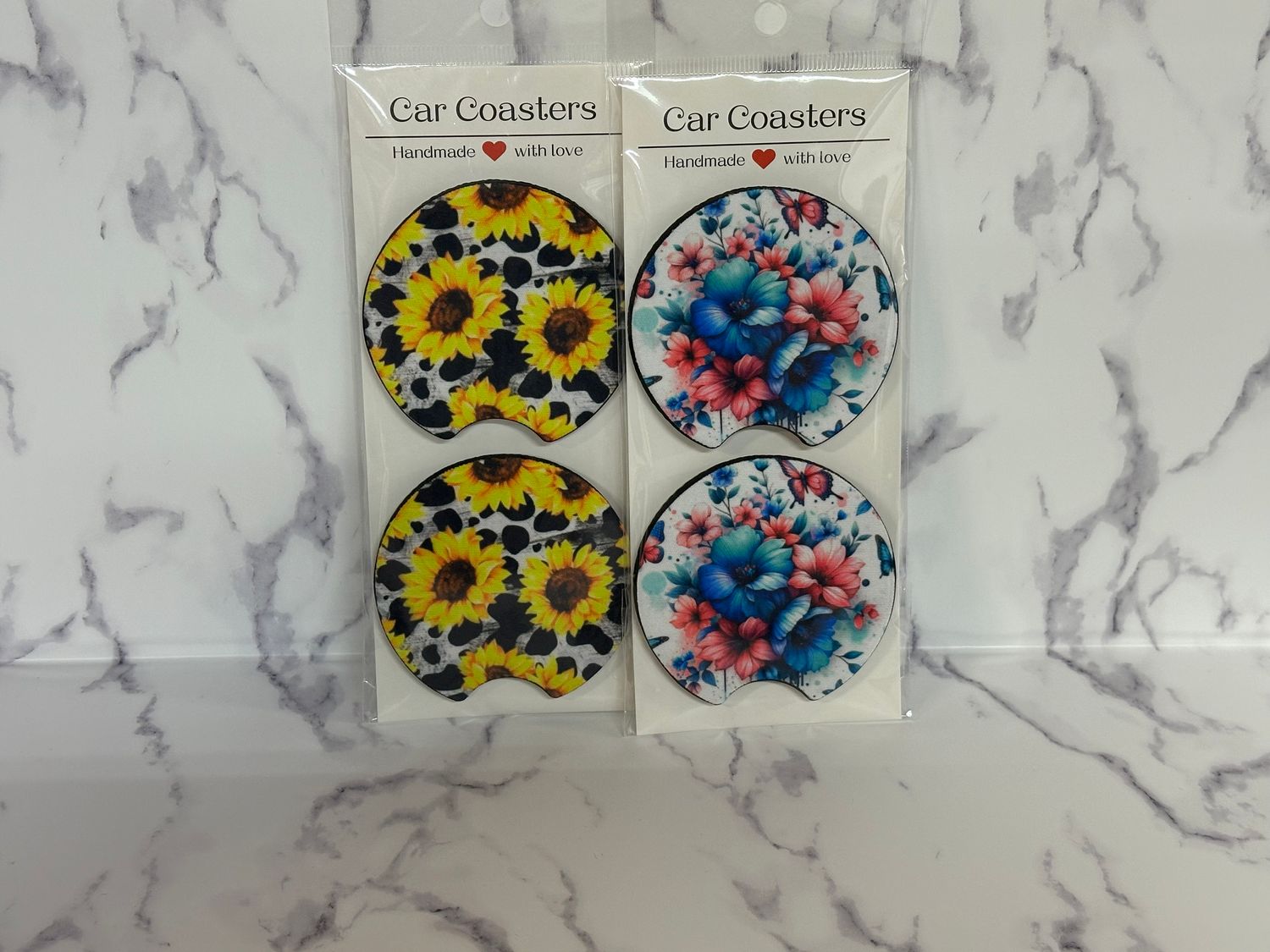 Flower Car Coasters