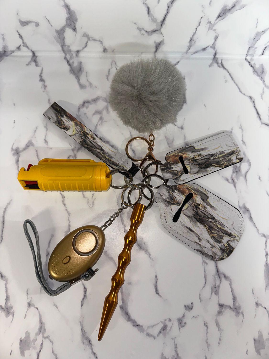 Gray &amp; Gold Marble