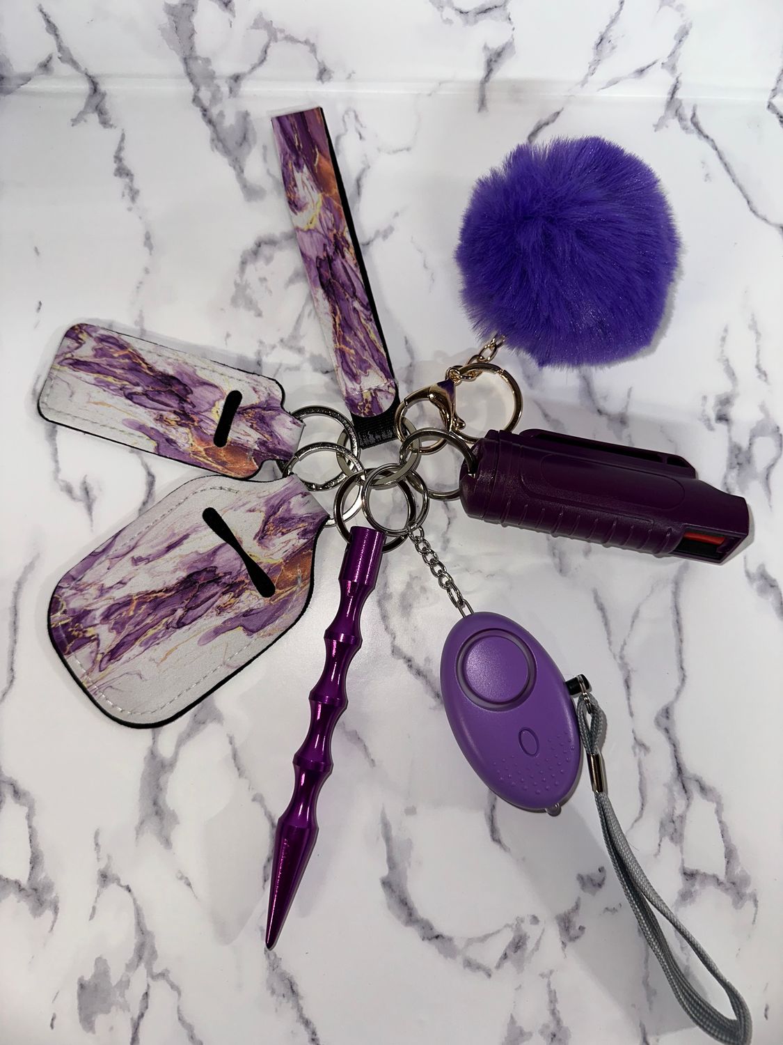Purple &amp; Gold Marble
