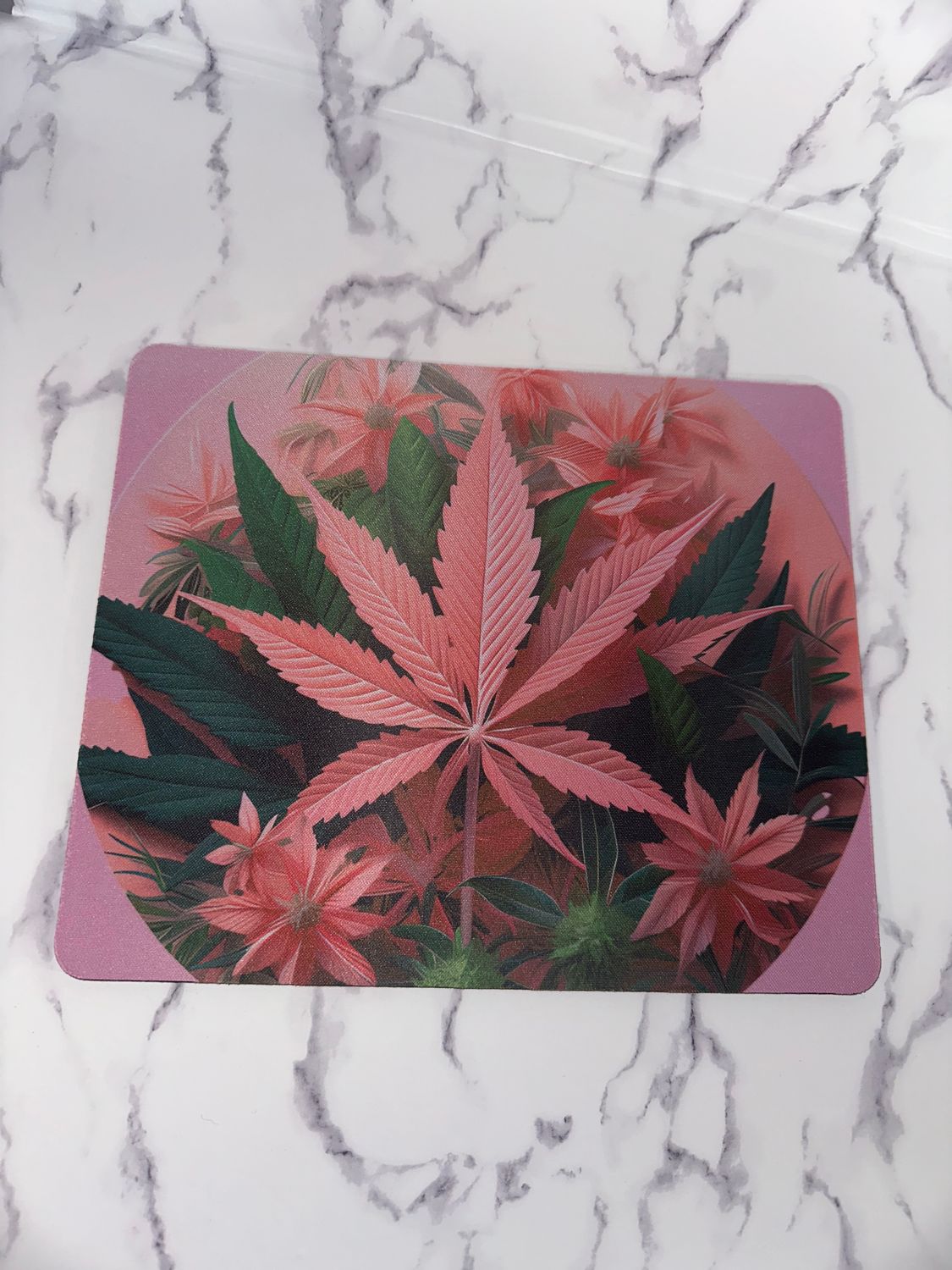 Pink Canna Mouse Pad