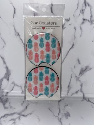 Pineapple Car Coasters