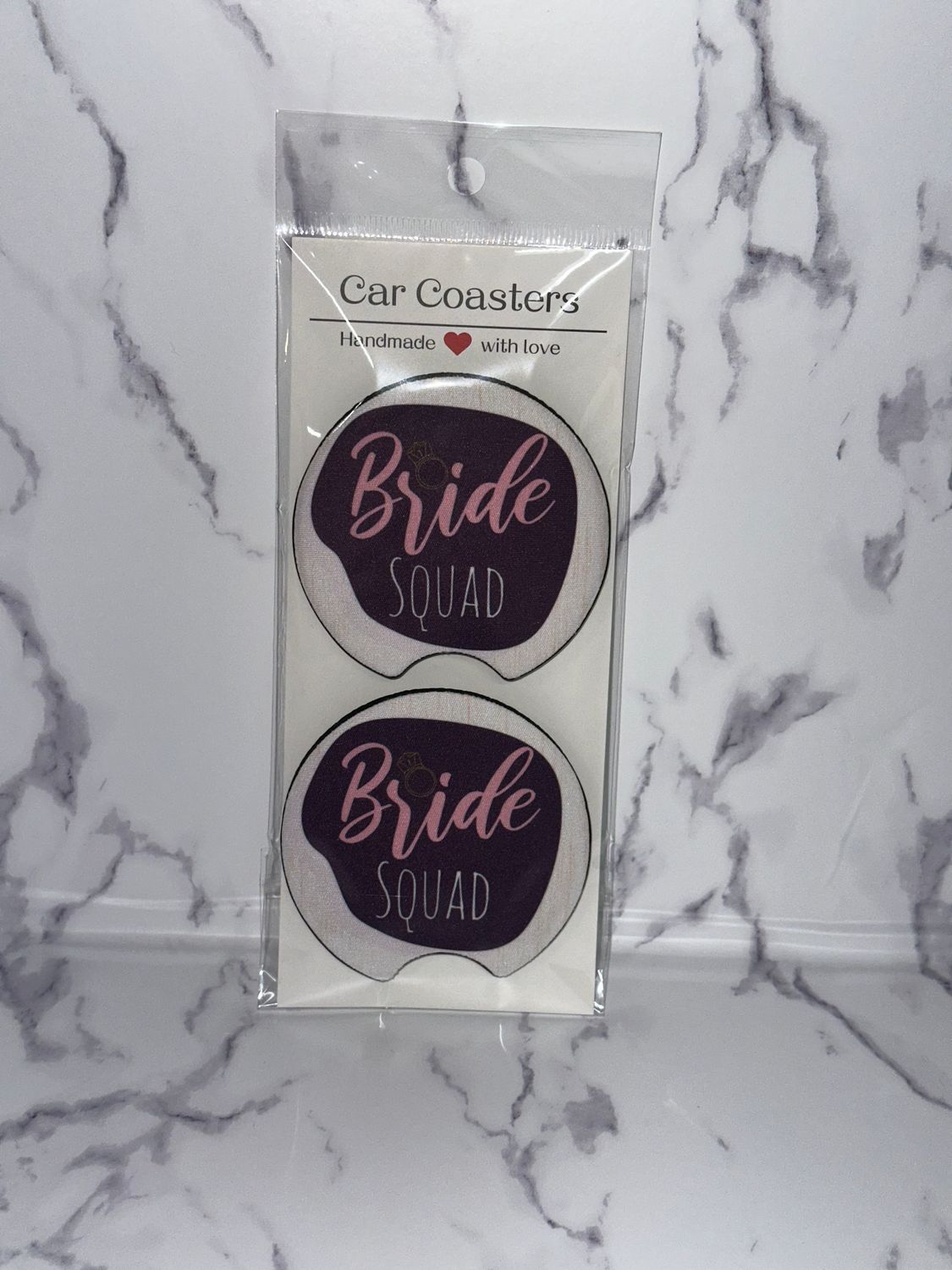 Bride Squad Car Coasters