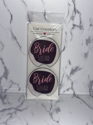 Bride Squad Car Coasters