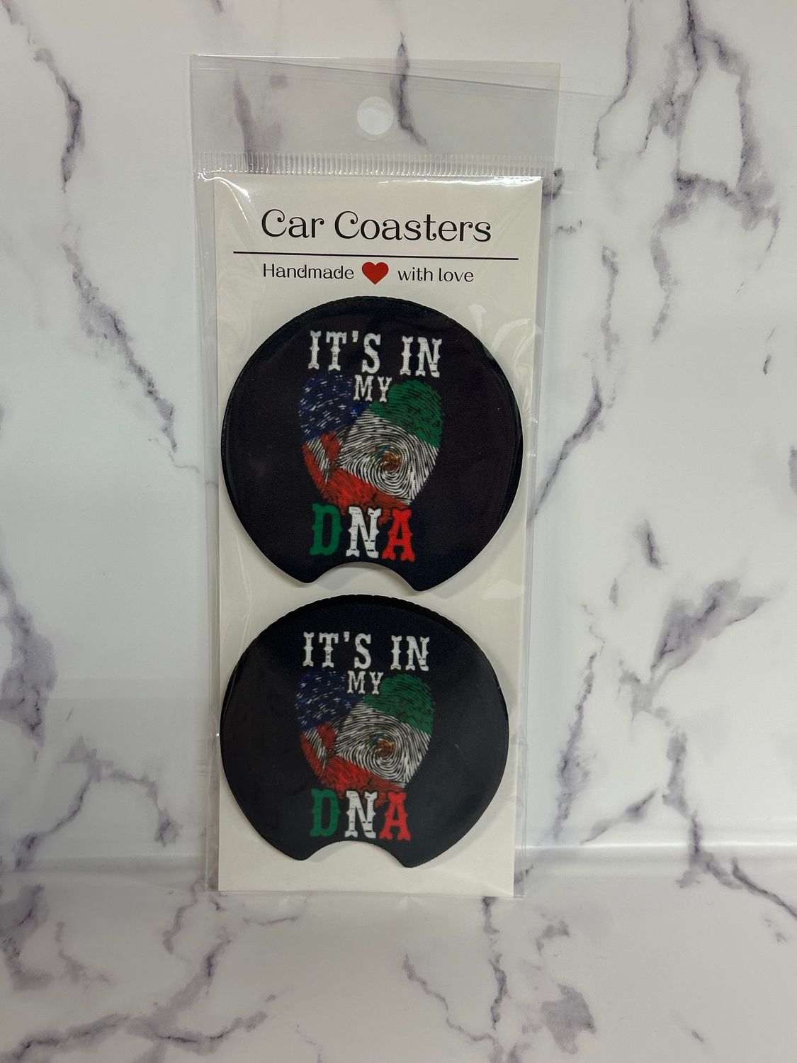 Its on my DNA Car Coasters