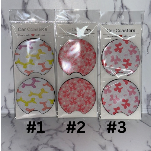 Balloon Dog Car Coasters