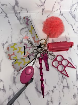 Balloon Dog Safety Keychain