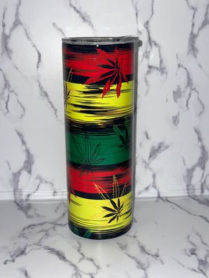 Tumbler- Multi Color Weed Leaf