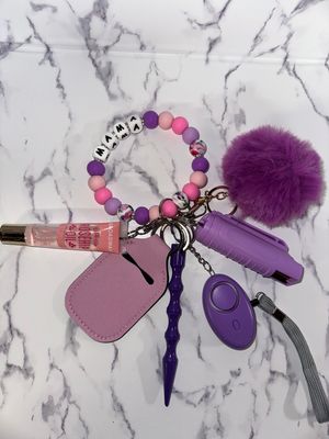 Mother&#39;s Day Collection Beaded MAMA Safety Keychain