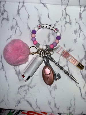 Beaded Mama Safety Keychains