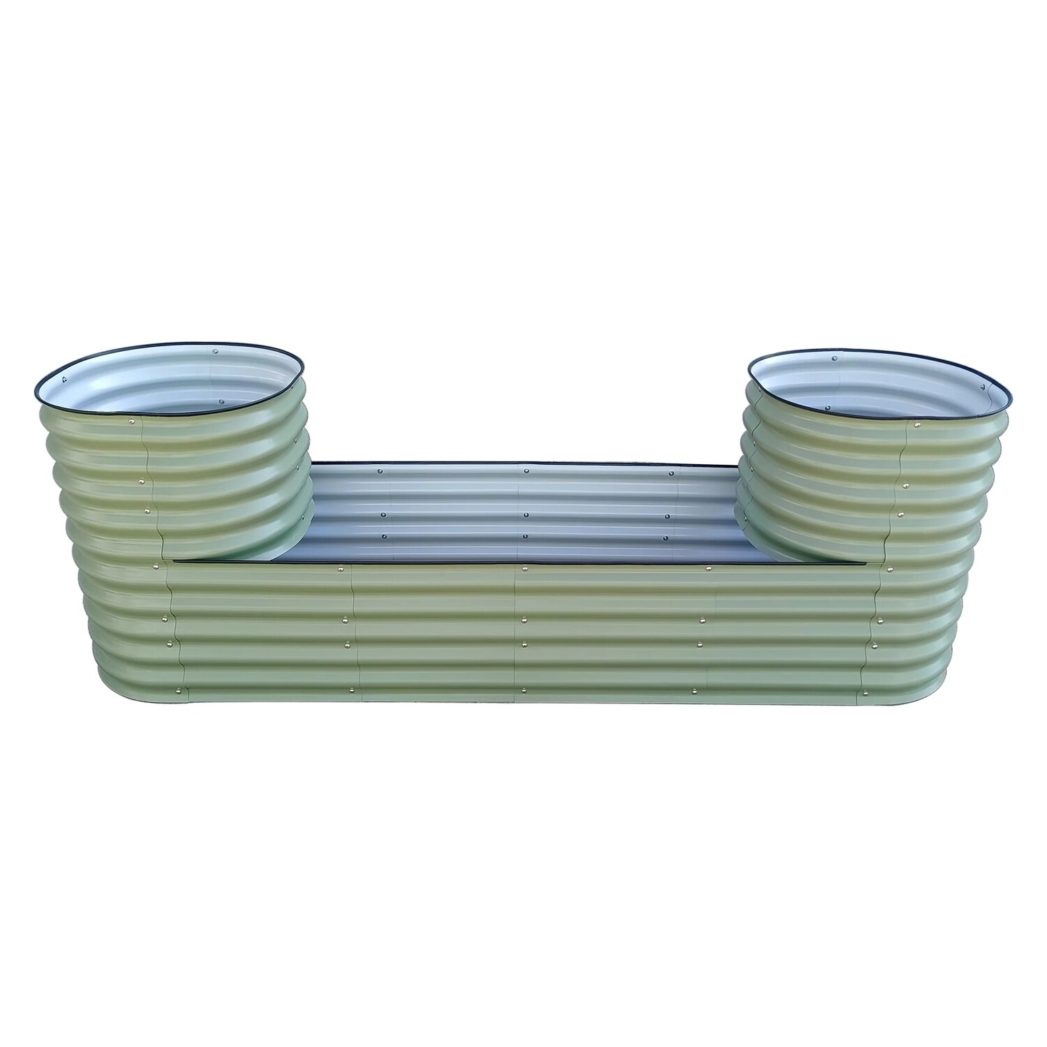 32&#39;&#39; Tall Castle Modular Corrugated Metal Raised Garden Bed