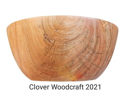 Large Cypress Wood Turned Bowl