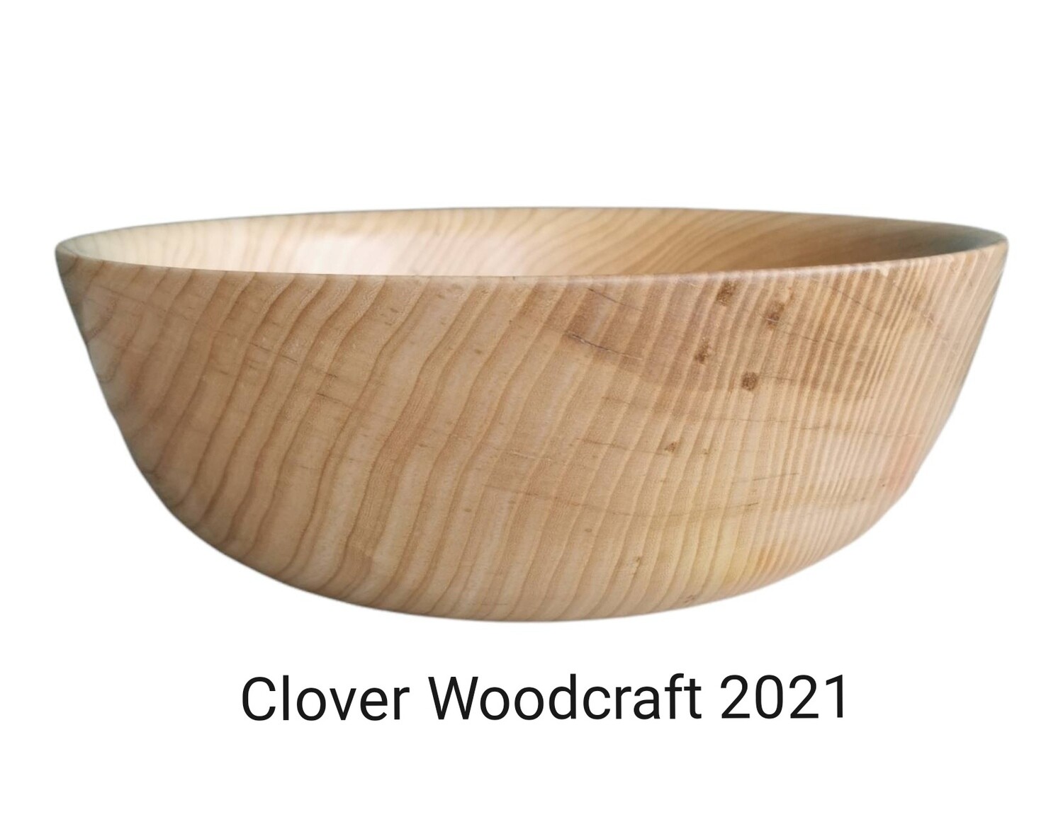 Large Ash Wood Turned salad bowl