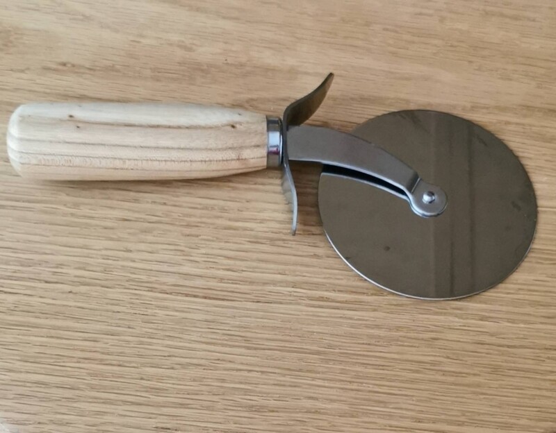 Wood Turned Pizza Cutter