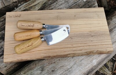 Exquisite Handmade Wood-Turned Cheese Knife - Ideal Match for Cheese and Charcuterie Boards