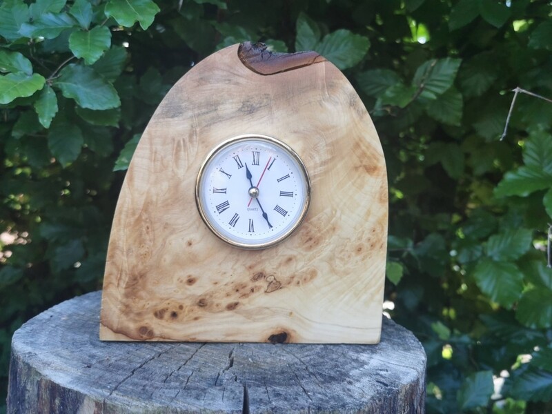 Spalted Burl Chestnut Clock