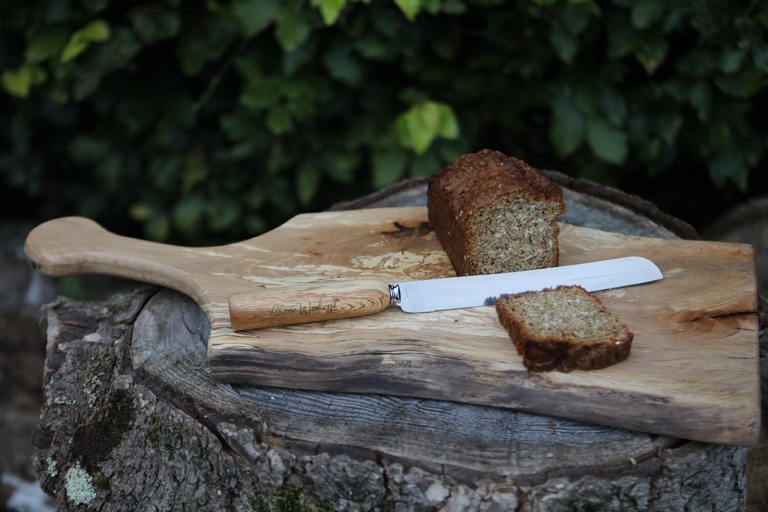 Hard Wood Bread Knife
