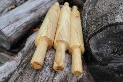 Handmade Solid Irish Spalted Chestnut Rolling Pin Handmade Solid Irish Spalted Chestnut Rolling Pin