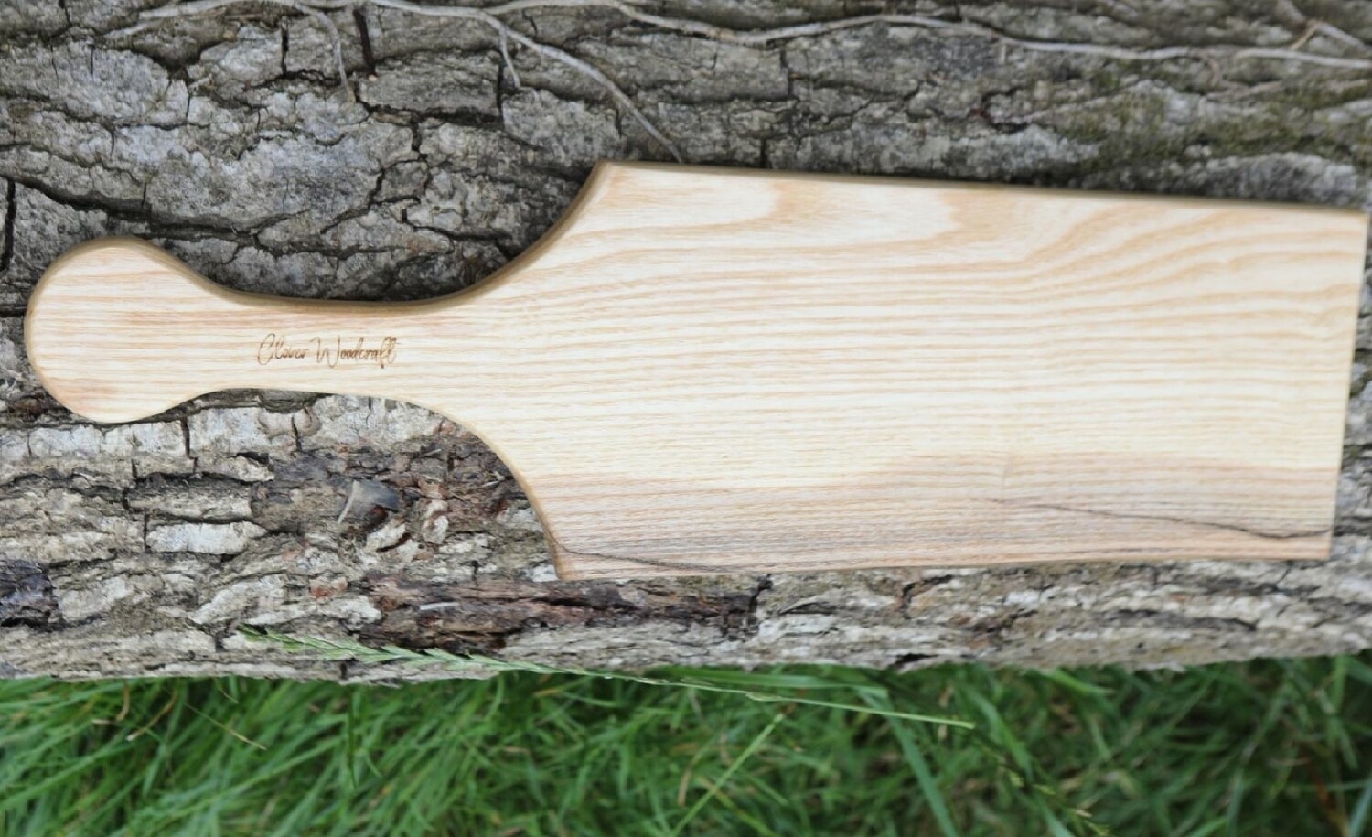 Live Edge Irish Elm Wood Serving Board Long