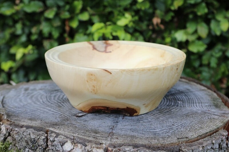 Burl Beech Wood Turned Bowl: Nature's Artistry Unveiled