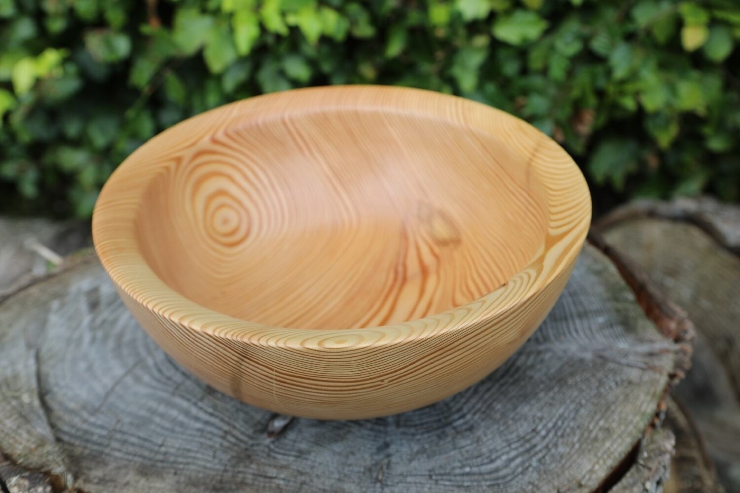 Irish Chestnut Large Wood Turned Salad Bowl
