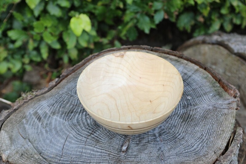 Small Ash Wood Turned Bowl