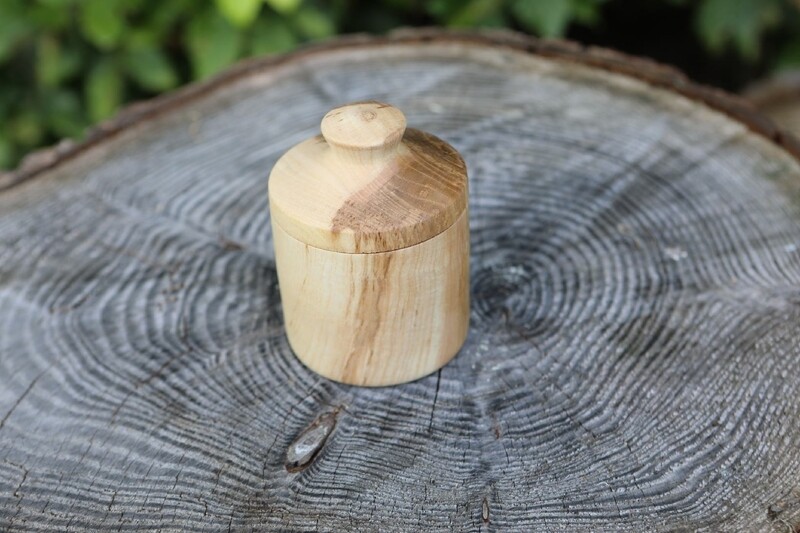 Wood Turned Seasoning pot